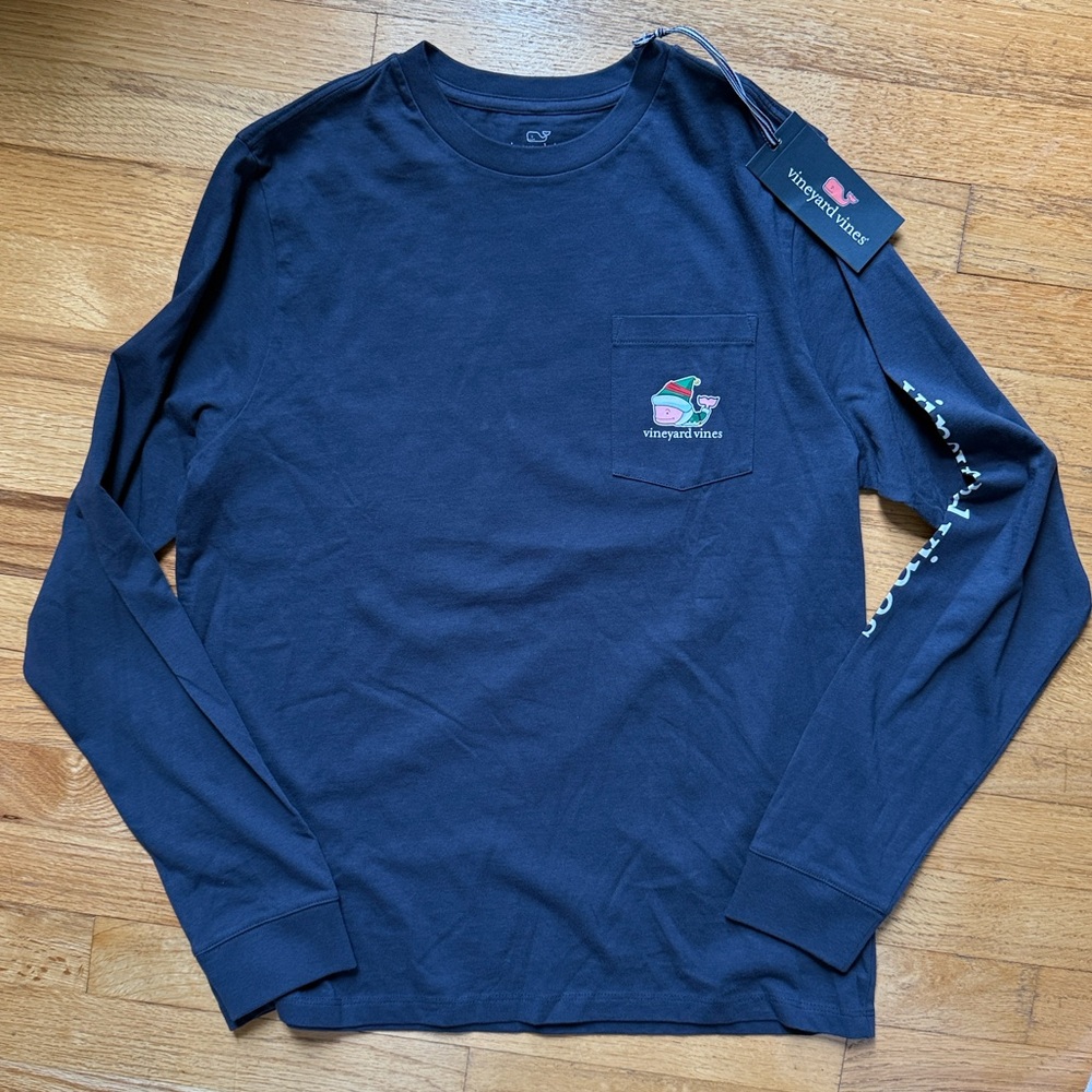 Vineyard Vines Dark Blue Long Sleeve Tee